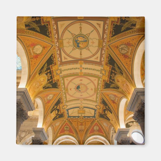 ワシントンD.C.アメリカ2階の天井 マグネット (正面)