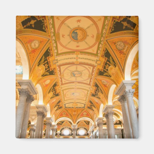 ワシントンD.C.アメリカ～の2階の通路 マグネット (正面)