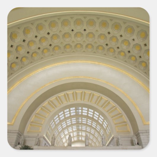 ワシントンD.C. アメリカ。ユニオン駅の内部。 スクエアシール (正面)