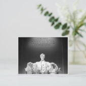 ワシントンD.C.、-エイブラハム・リンカーンの彫像の郵便はがき インビテーションポストカード (スタンド正面)