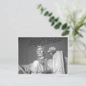 ワシントンD.C.、-エイブラハム・リンカーンの彫像の郵便はがき インビテーションポストカード (スタンド正面)