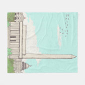 ワシントンD.C.キャピタル・オブ・ザ・アメリカ フリースブランケット (正面(横))