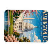 🏛️ ワシントンD.C. キャピトル 旅行の思い出 マグネット (横)