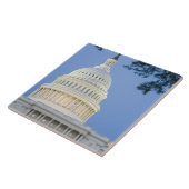 ワシントンD.C. (コロンビア特別区) の夕暮れ時のアメリカ合衆国議会議事堂 タイル (側面)