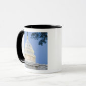 ワシントンD.C. (コロンビア特別区) の夕暮れ時のアメリカ合衆国議会議事堂 マグカップ (正面左)