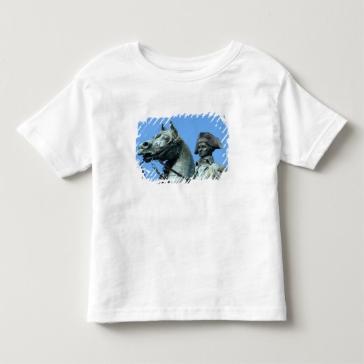 ワシントンD.C. ジョージ将軍像 トドラーTシャツ (正面)