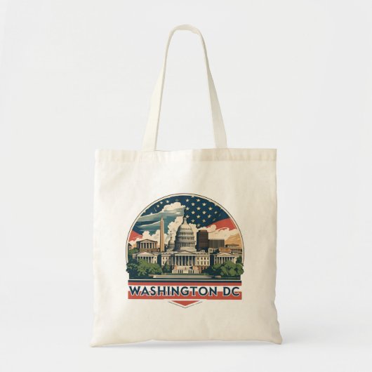 ワシントンD.C.スカイライン トートバッグ (正面)