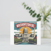 ワシントンD.C. スカイライン ポストカード (スタンド正面)