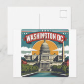 ワシントンD.C. スカイライン ポストカード (正面/裏面)