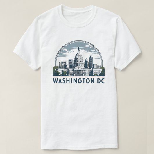 ワシントンD.C. スカイライン Tシャツ (デザイン正面)