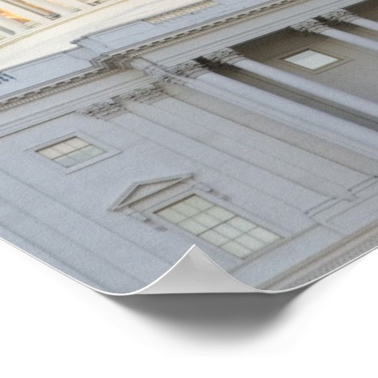 ワシントンD.C.（ディストリクト）の夕暮れ時の米国議会議事堂 ポスター (角)