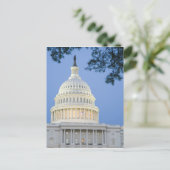 ワシントンD.C.(ディストリクト)の夕暮れ時の米国議会議事堂 ポストカード (スタンド正面)