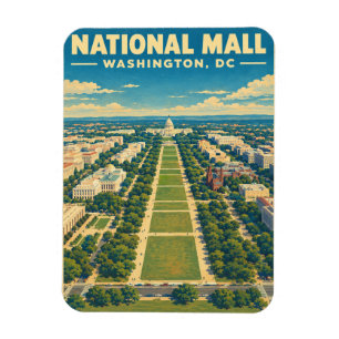 ワシントンD.C. ナショナル・モール ヴィンテージ トラベル ギフト マグネット