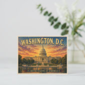 ワシントンD.C. ビンテージ旅行 ポストカード (スタンド正面)