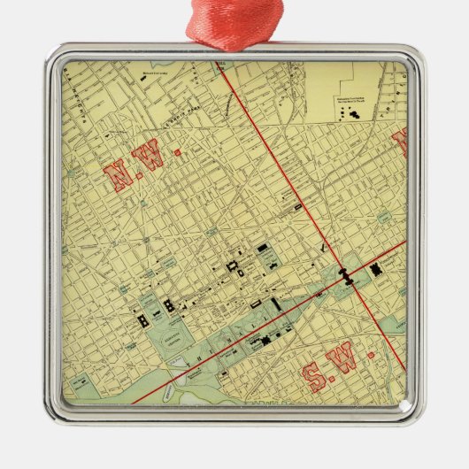 ワシントンD.C.、 メタルオーナメント (正面)