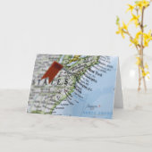 ワシントンD.C.、地図のに置かれるピンの地図を描いて下さい カード (黄色い花)