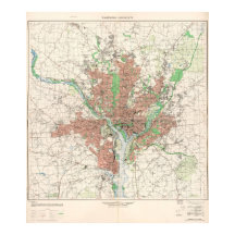 ワシントンD.C. 地形図 1953年