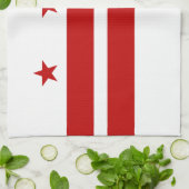 ワシントンD.C.州旗 キッチンタオル (折り畳み)