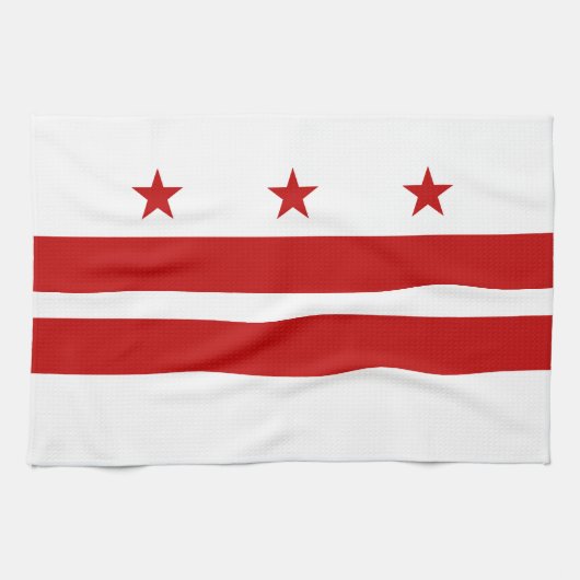 ワシントンD.C.州旗 キッチンタオル (横)