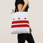 ワシントンD.C.州旗 トートバッグ (クローズアップ)