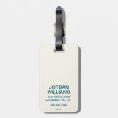 ワシントンD.C. – 我が国の首都 ラゲッジタグ (裏面縦)