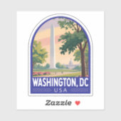 ワシントンD.C.旅行アートエンブレム シール (シート)