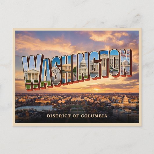 ワシントンD.C.旅行 ポストカード (正面)