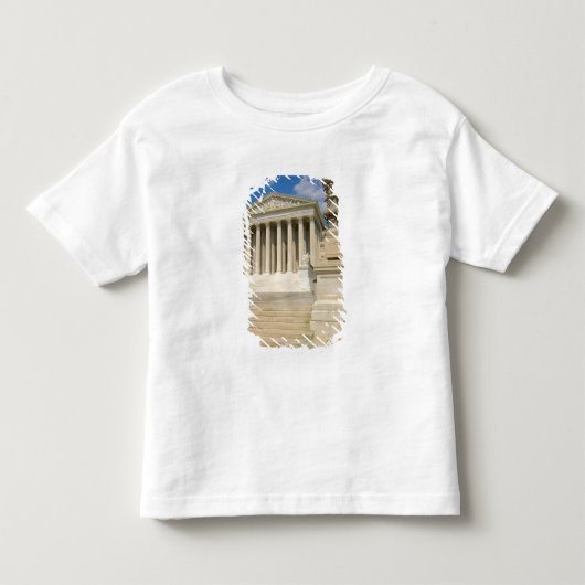 ワシントンD.C.最高裁判所ビル トドラーTシャツ (正面)