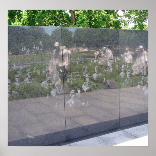 ワシントンD.C.朝鮮戦争記念碑 ポスター (正面)