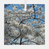 ワシントンD.C. 桜祭り記念品 ガラスオーナメント (裏面)