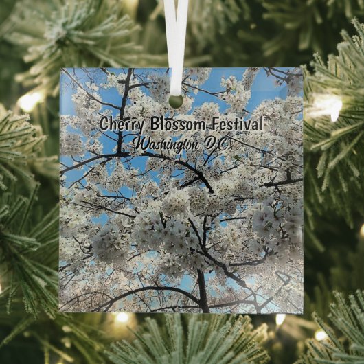 ワシントンD.C. 桜祭り記念品 ガラスオーナメント (インサイチュ)