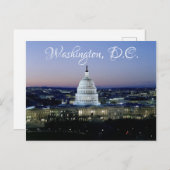 ワシントンD.C.米国議事堂はがきポストカード ポストカード (正面/裏面)