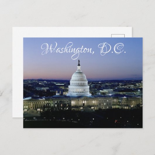 ワシントンD.C.米国議事堂はがきポストカード ポストカード (正面/裏面)