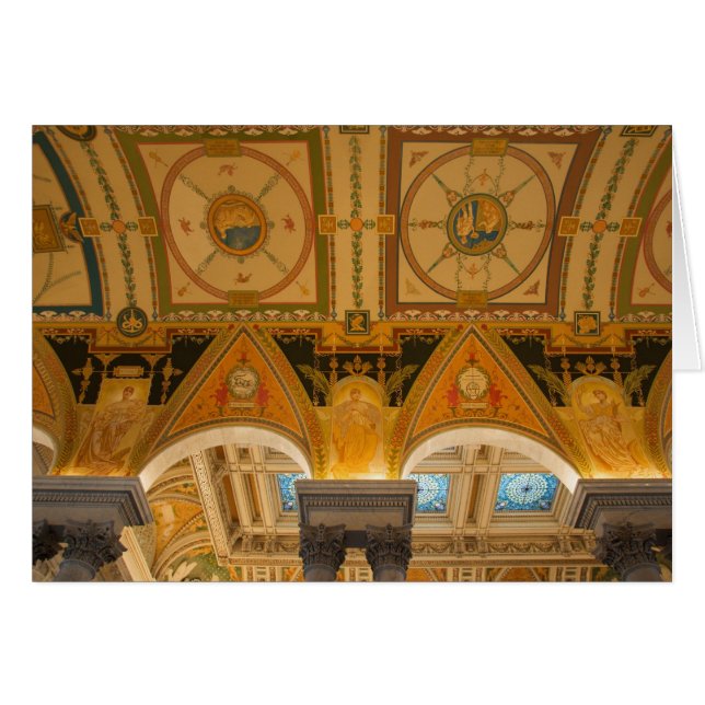 ワシントンD.C.、米国。 大広間の天井の (正面横)