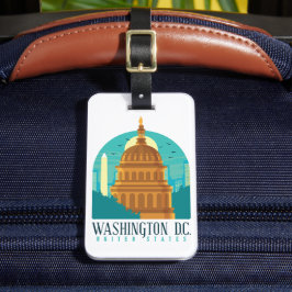 ワシントンD.C.統一された州ヴィンテージ旅行 ラゲッジタグ