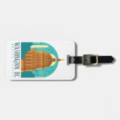 ワシントンD.C.統一された州ヴィンテージ旅行 ラゲッジタグ (正面横)