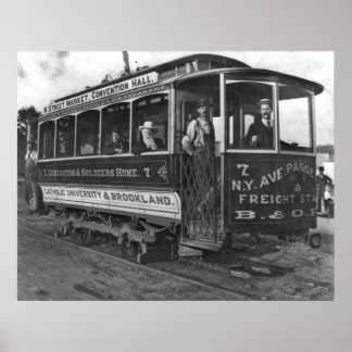 ワシントンD.C.通り車1890 ポスター
