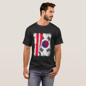 ワシントンD.C. 韓国ハーフ旗 Tシャツ (正面フル)