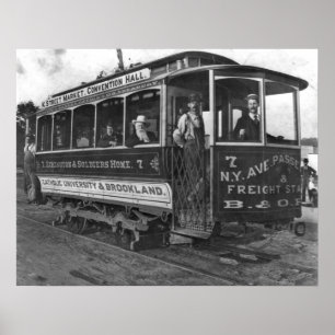 ワシントンD.C.、D.C. Street Car 1890年 ポスター