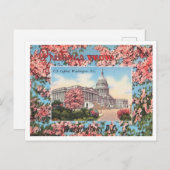 ワシントンD.C. U.S.キャピトルからの挨拶 ポストカード (正面/裏面)