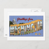 ワシントンDCからこんにちは ポストカード (正面/裏面)