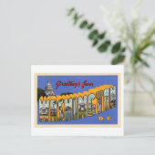 ワシントンDCからのヴィンテージの挨拶 ポストカード (スタンド正面)