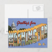 ワシントンDCからの挨拶 ポストカード (正面/裏面)