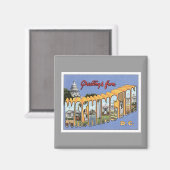 ワシントンDCからの挨拶 マグネット (正面/裏面)