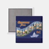 ワシントンDCからの挨拶! マグネット (正面/裏面)