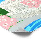 ワシントンDCさくらんぼ花ズポスター ポスター (角)