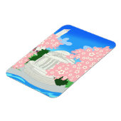 ワシントンDCさくらんぼ花ズマグネット マグネット (左側)