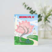 ワシントンDCさくらんぼ ポストカード (スタンド正面)