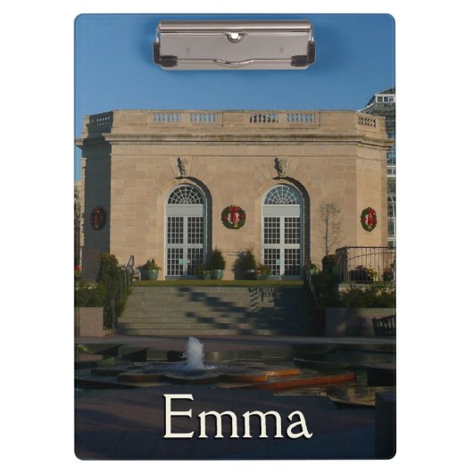 ワシントンDCでのクリスマスの植物園 クリップボード (正面)