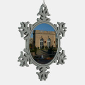 ワシントンDCでのクリスマスの植物園 スノーフレークピューターオーナメント (左)